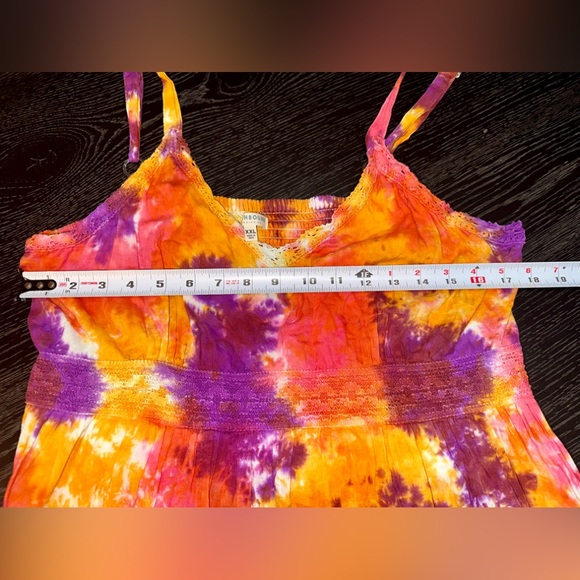 Earthbound Multi Color Maxi Dress Large - Picture 4 of 6